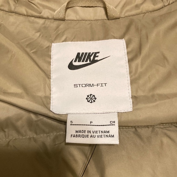 Nike Windrunner PrimaLoft Men’s Storm-fit Hooded Puffer Jacket - Khaki/Light Bon - Picture 4 of 13